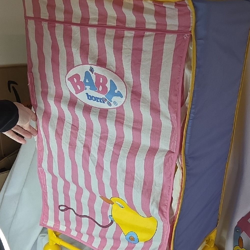 Baby Born Doll Pink Striped Wardrobe Vintage 1990s Extremely Rare Has All Pieces